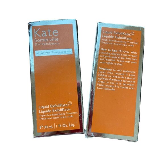 TWO Kate Somerville Liquid ExfoliKate Triple Acid Resurfacing Treatment 30ml For - Picture 1 of 2